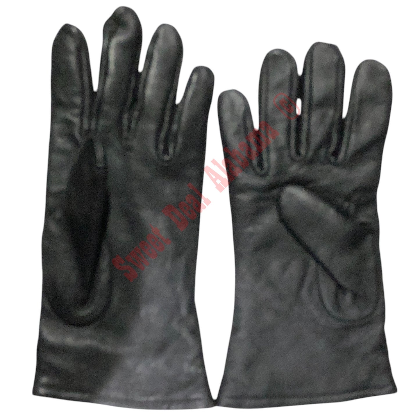 Black Leather Dress Uniform Gloves, Size 7C/8 (Medium)
