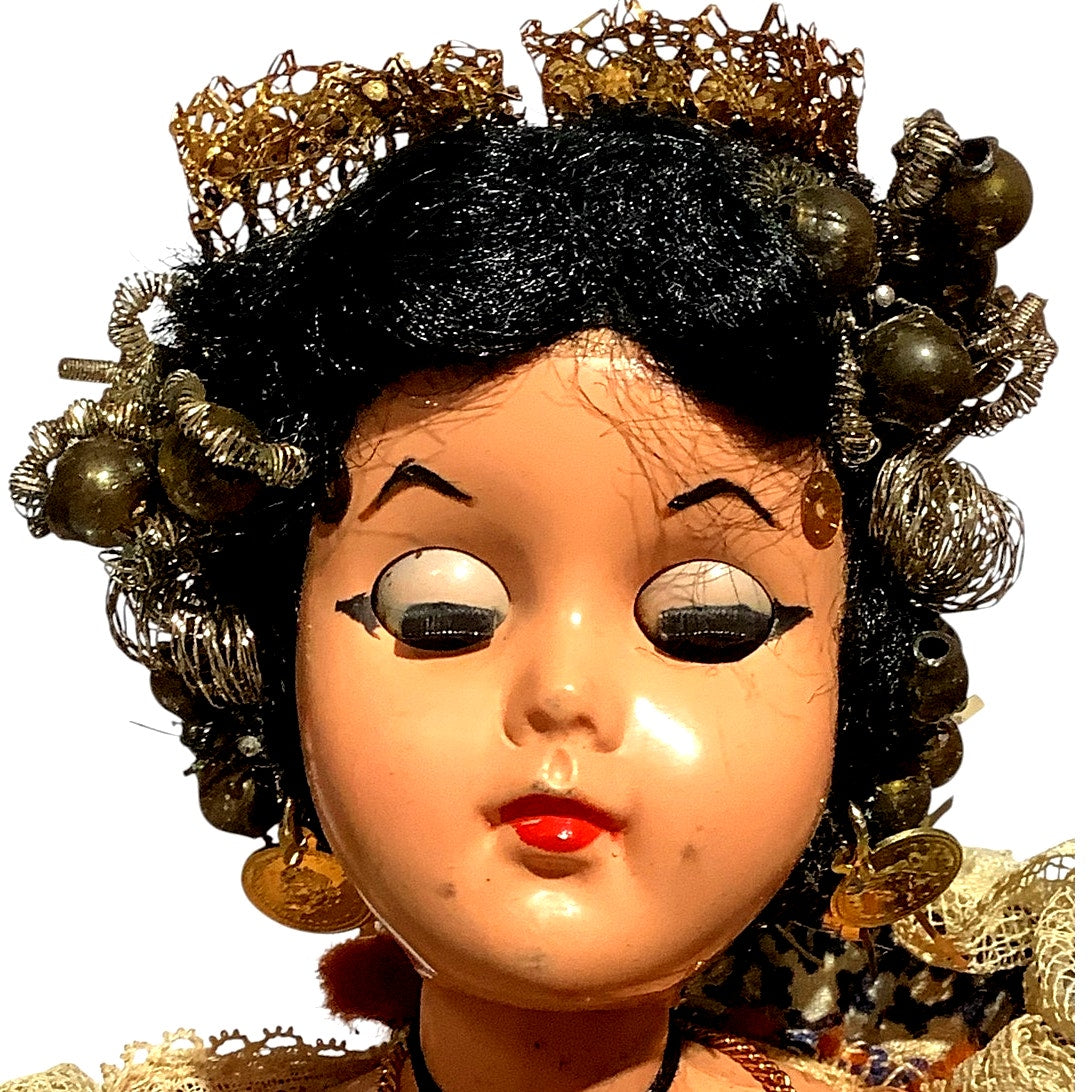 1958/1965 Handmade 12" Doll, All Original Parts Clothing, Jewelry, Hair, etc.