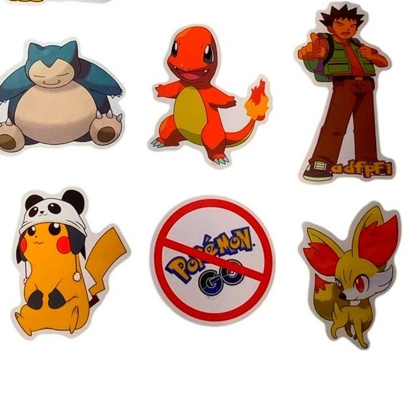 Lot of 20 Pokemon Stickers Pictured, Great for Scrapbooking and More