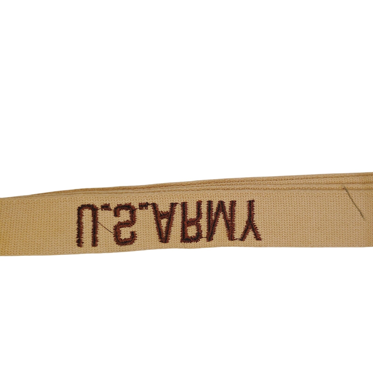 Brown Embroidered on Tan. Desert "U.S. Army" Uniform Name Tape 9" x 1" Sew-On