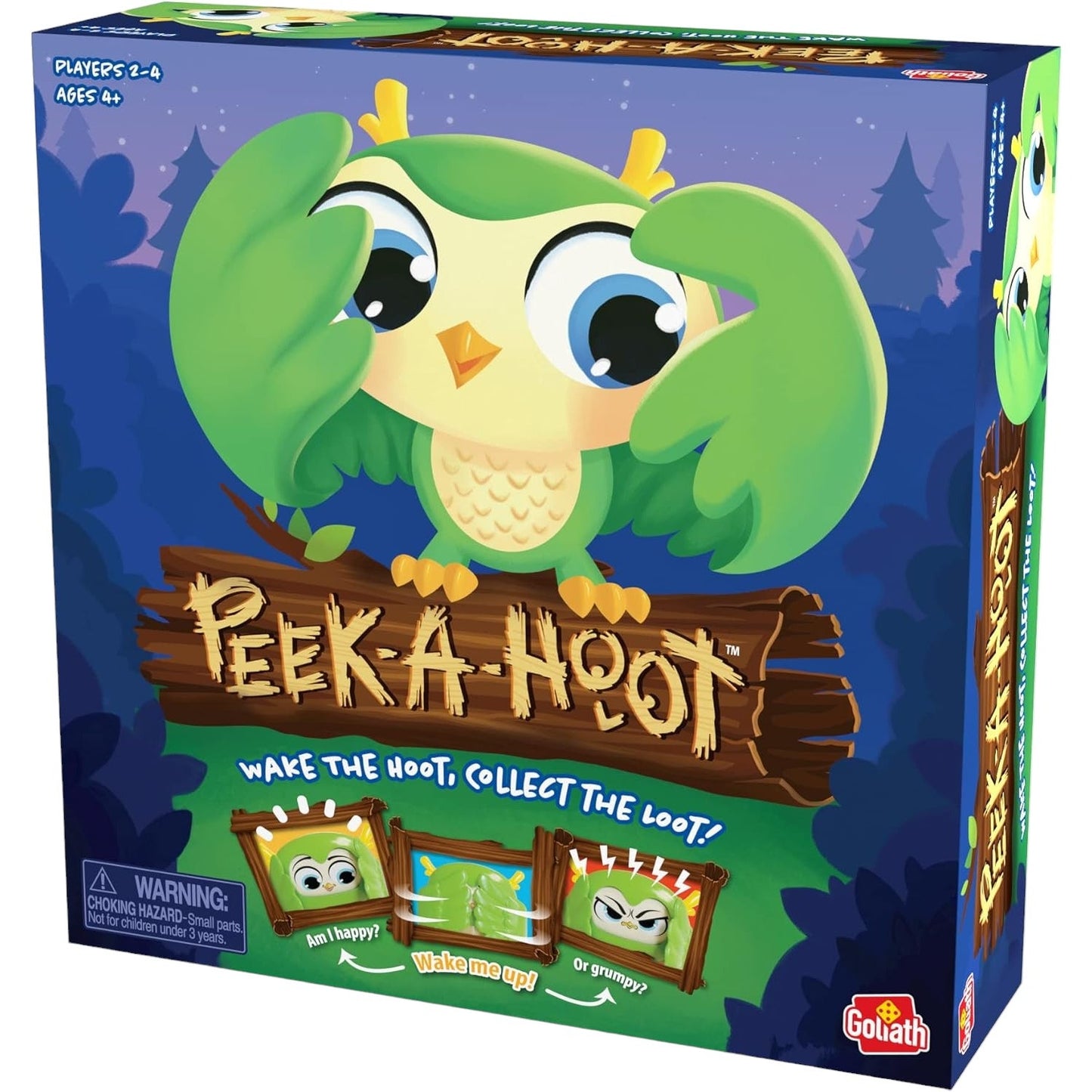 Peek-A-Hoot, Hoot - Owl Board Game for Kids, Ages 4+, Race to Collect Your Loot