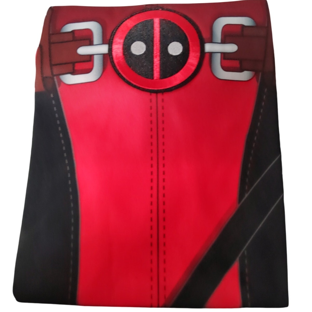 Women’s Deadpool Long-Sleeve Shirt Costume S/M (Up to Size 8), Red/Black