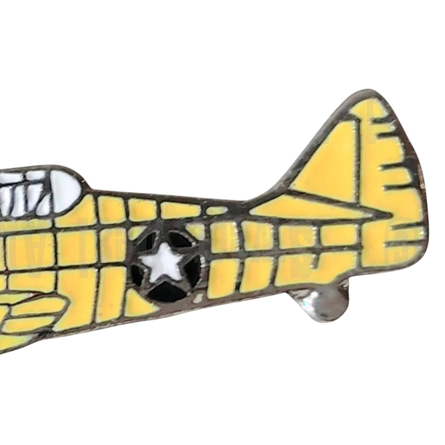Texan SNJ AT6 Aircraft, Collector's Hat, Lapel, Brooch Pin 1-1/8"W x 3/8"H