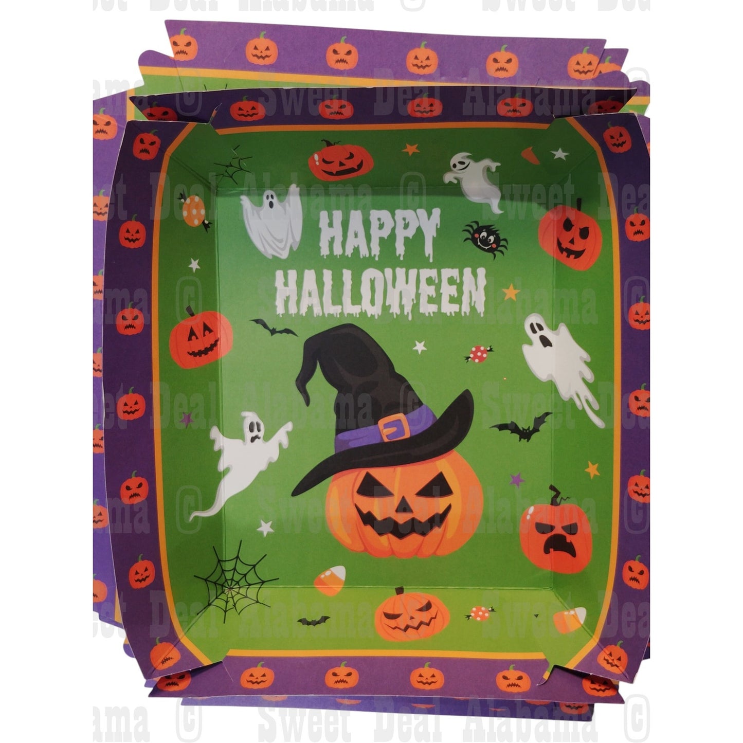Sieral 100 Ct Halloween Trays, Supplies for Halloween, Approx. 9.5" x 8.5"