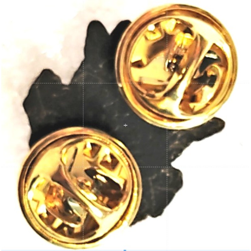 Mini Army Officer Cap Device USA Great Seal, Novelty Hat Lapel Pin 3/4" × 5/8"