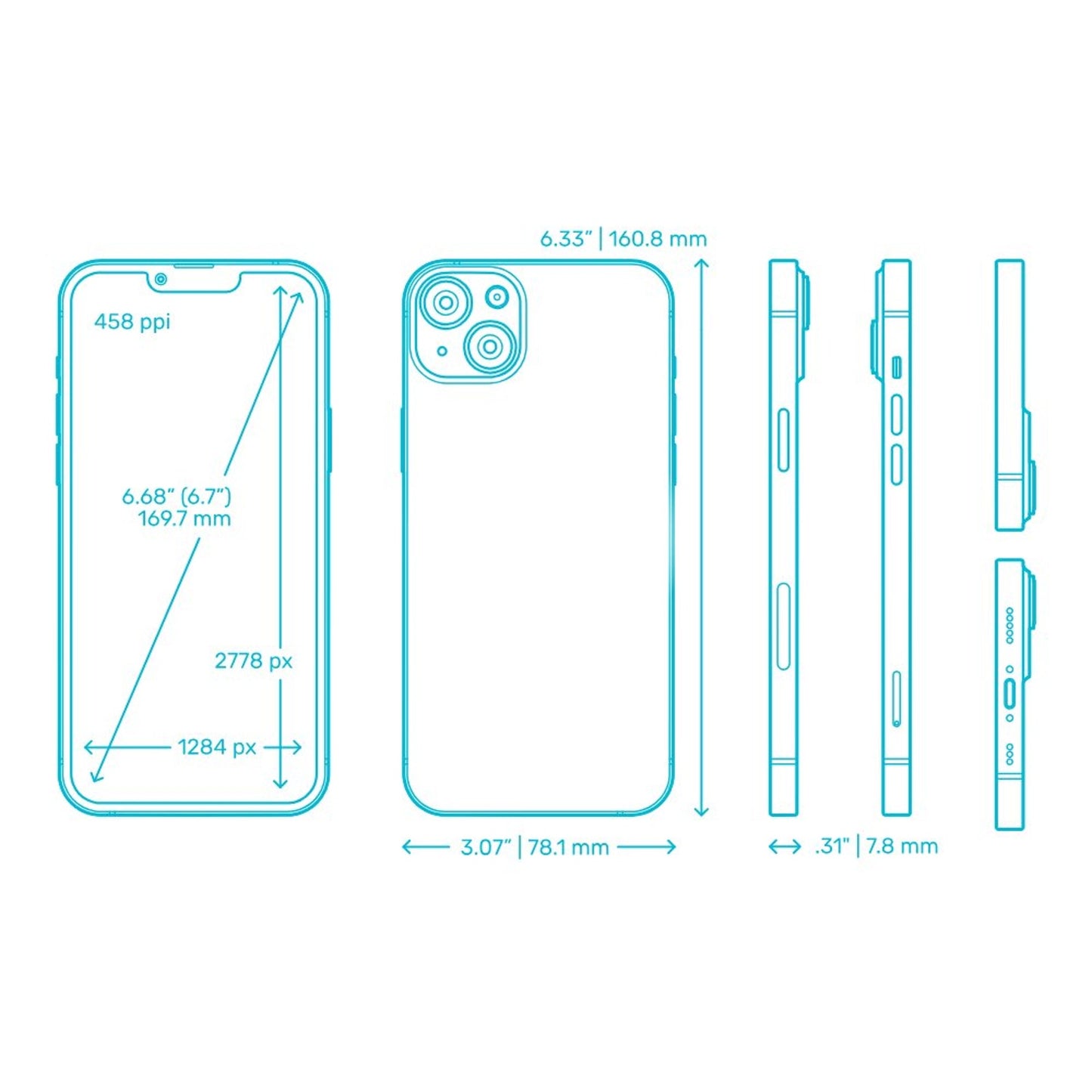OtterBox Case for iPhone 14 Plus - Ultra-Sleek, Snaps to MagSafe, Raised Edges