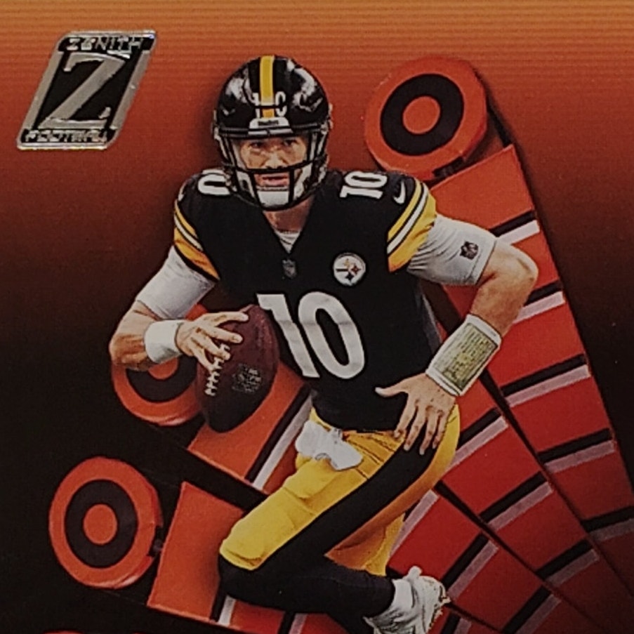 Mitchell Trubisky, Pittsburgh Steelers, NFL 2022 Panini-Zenith Card 36, EX/NM
