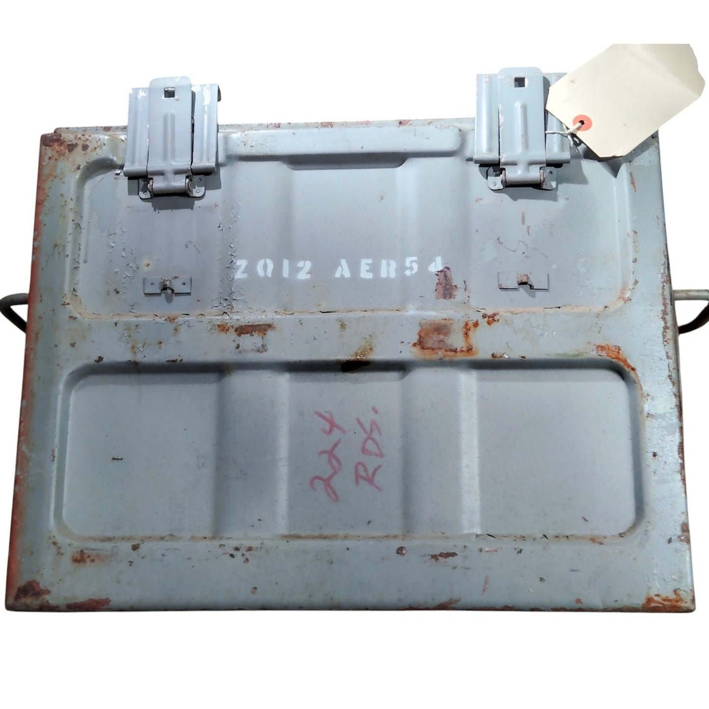 Military Ammo Box Gray 18-3/8"x14-3/8"x9-1/2" No Lid Included