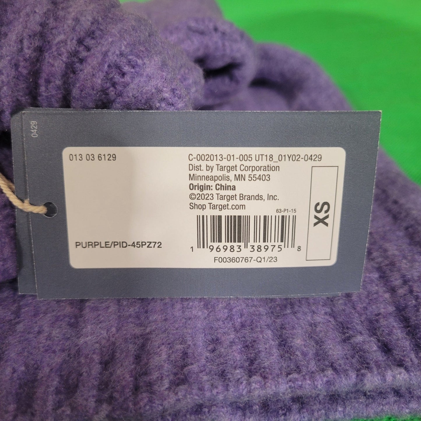 Universal Thread Womens XS Purple Mock Turtleneck Cashmere‑Like Pullover Sweater