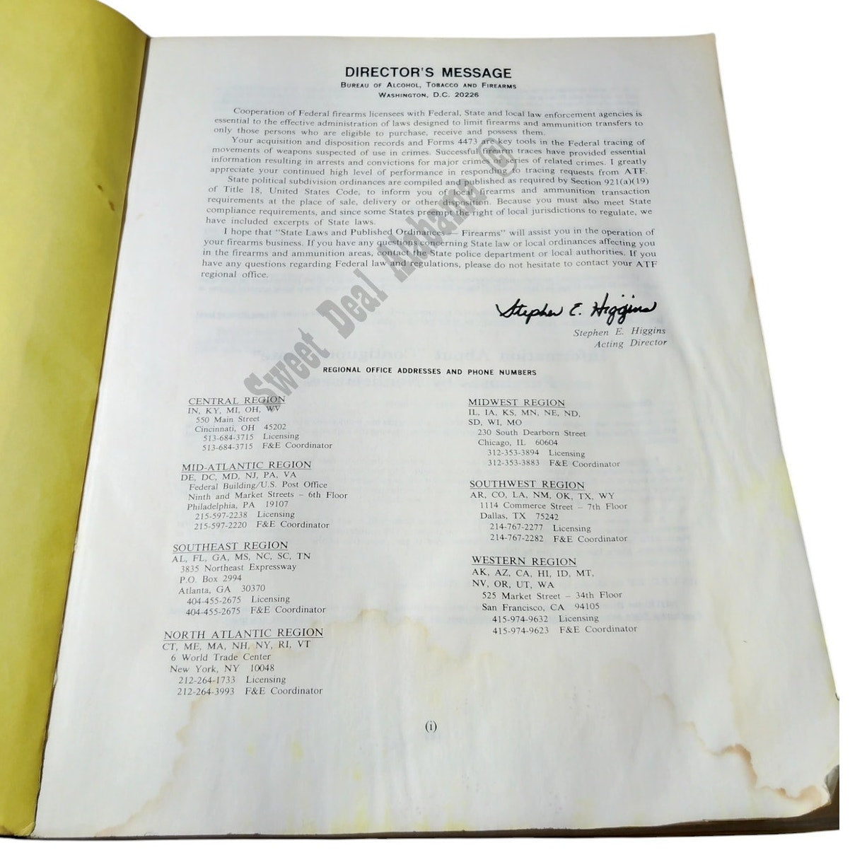 Vintage 1983 US ATF - State Laws and Ordinances For Firearms, 227 Pgs on 114 Pgs