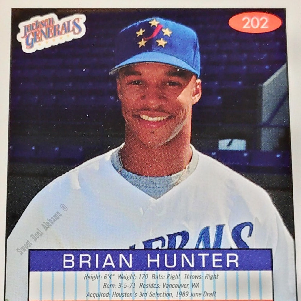 Brian Hunter, Jackson Generals, No. 202, 93-94 Fleer Excel Minor Leagues