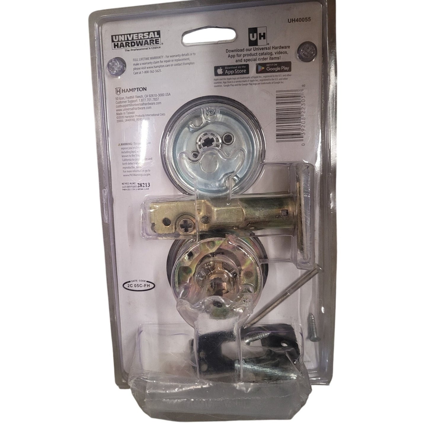Commercial 2-3/4 in. Single Cylinder Satin Chrome Heavy-Duty Industrial Deadbolt