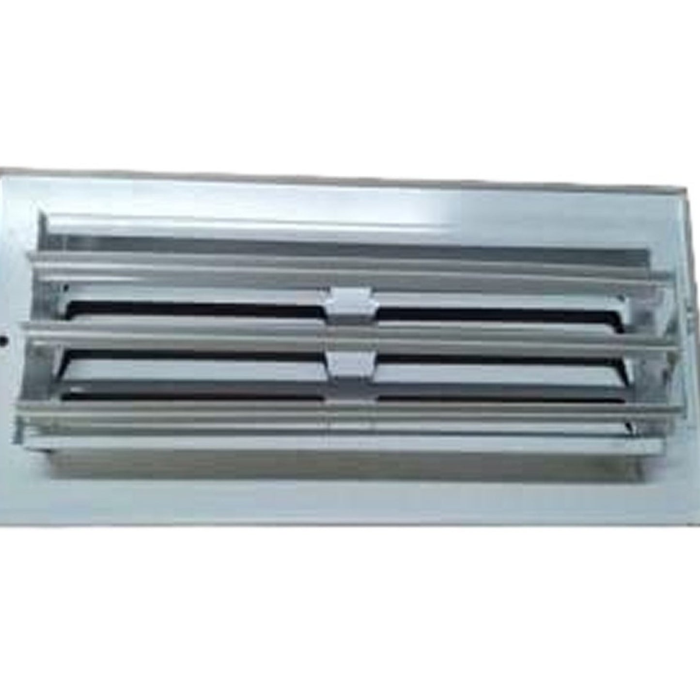 8 in. x 4 in. 1-Way Steel Fixed Curved Blade Wall/Ceiling Register in White