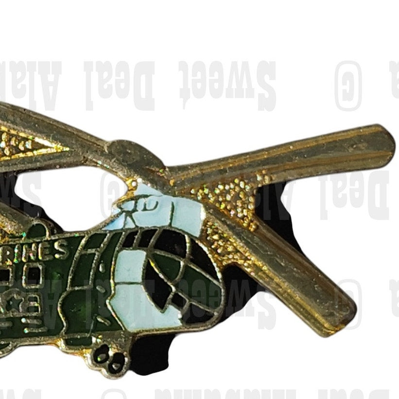 Sea Knight CH-46 Helicopter, Collector's Hat, Lapel, Brooch Pin 1-1/2"W x 3/4"H