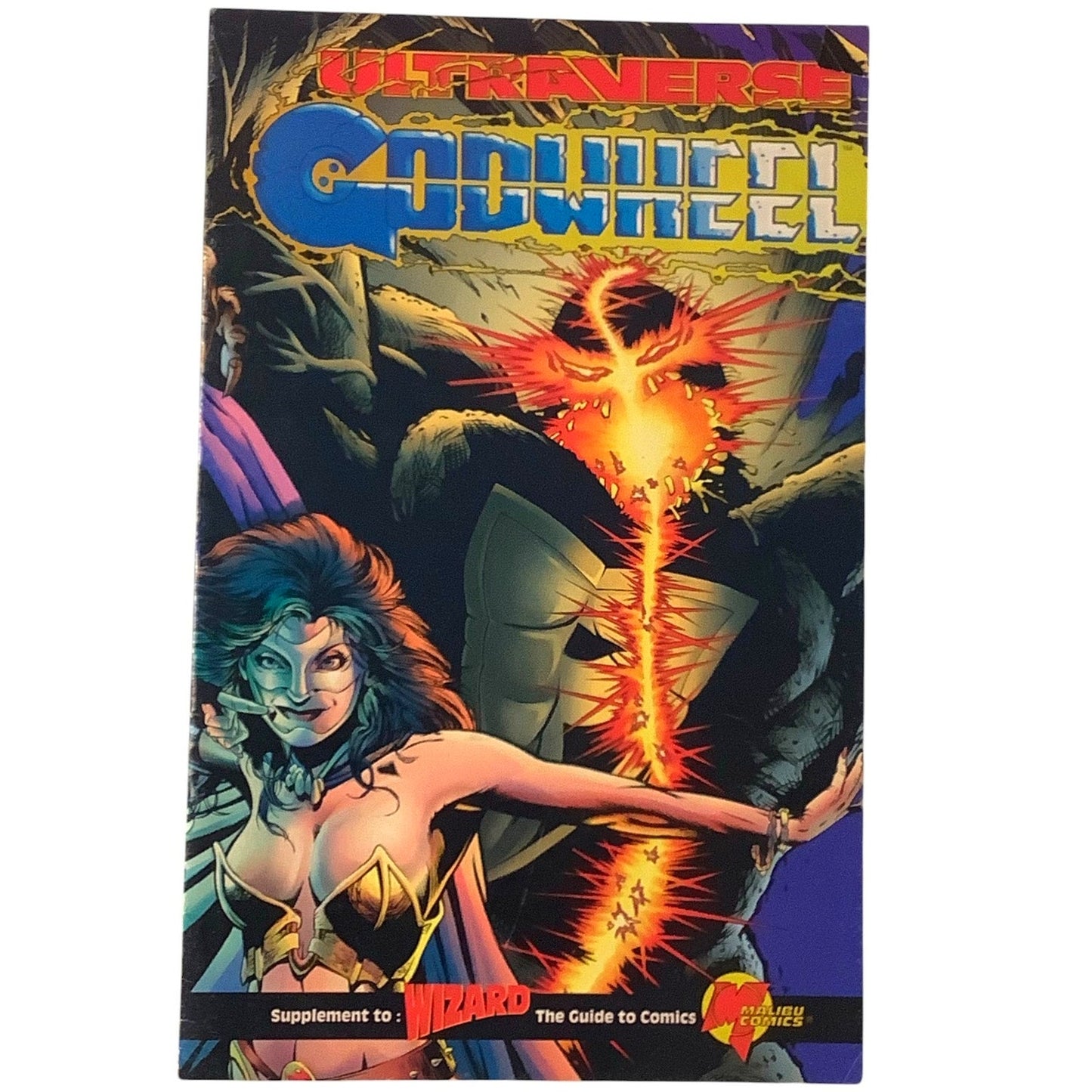 1995 Wizard Ultraverse Godwheel Ashcan Mini Comic #1, Malibu Comics, VF/NM 9.0