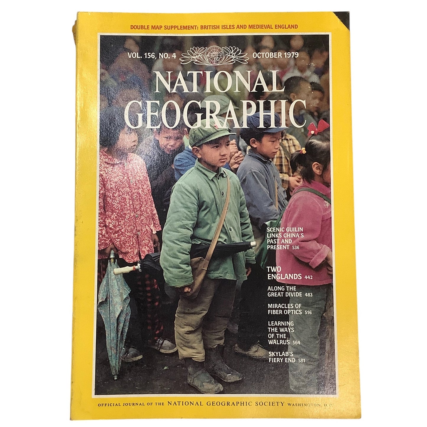 National Geographic Magazine October 1979, Two Englands, China, Fiber Optics ...