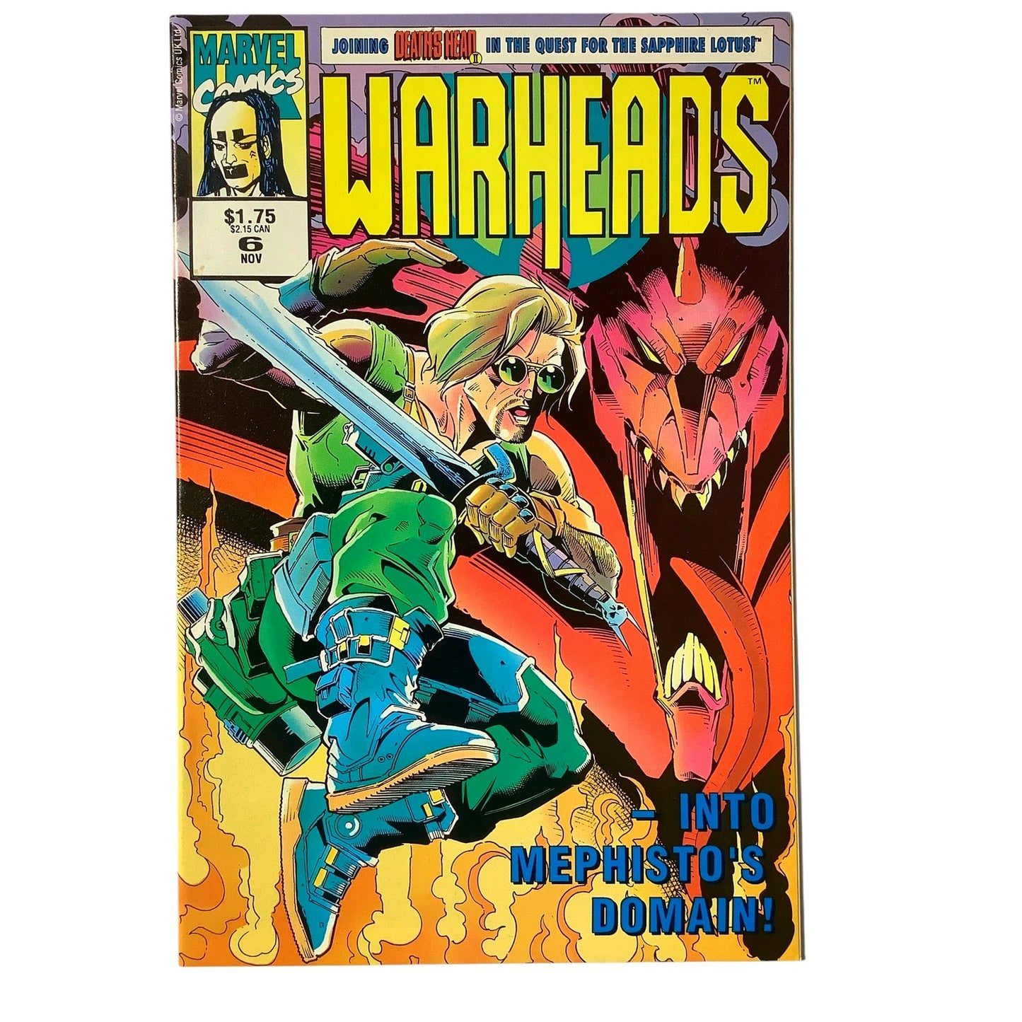 Marvel's Warheads #6, Nov 1992, VF/NM 9.0 Marvel Comics UK Ltd.
