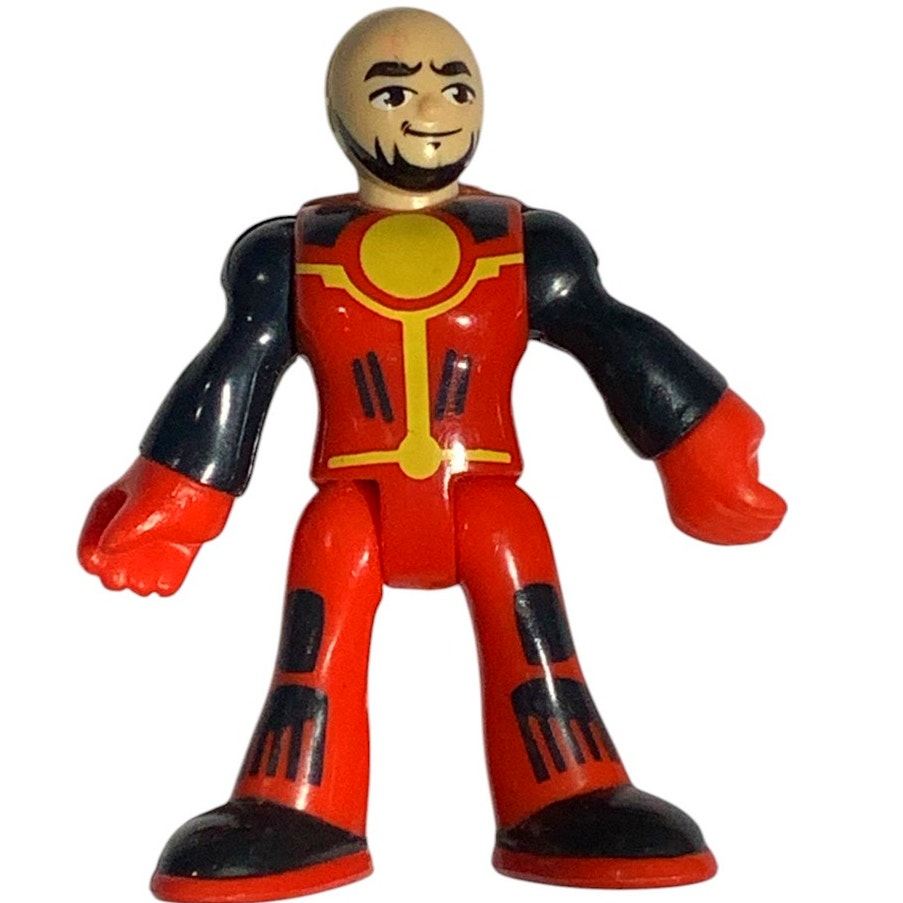 (3-PK) Fisher-Price Imaginext- Robot Police, Red Dino Rider & Blue Dino Rider