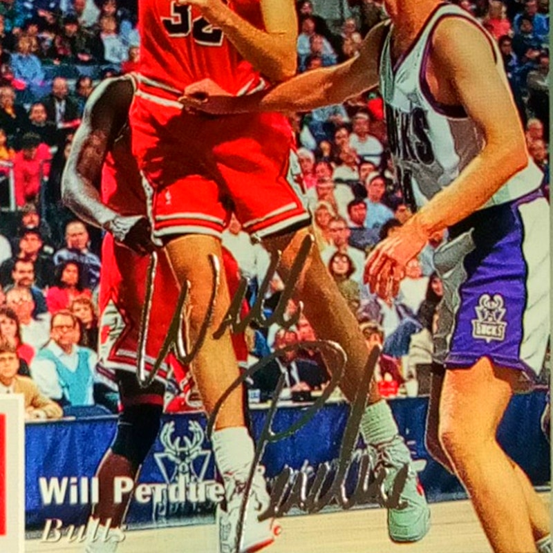 1994-95 Collector's Choice Silver Signature Basketball card #149 Will Perdue, NM
