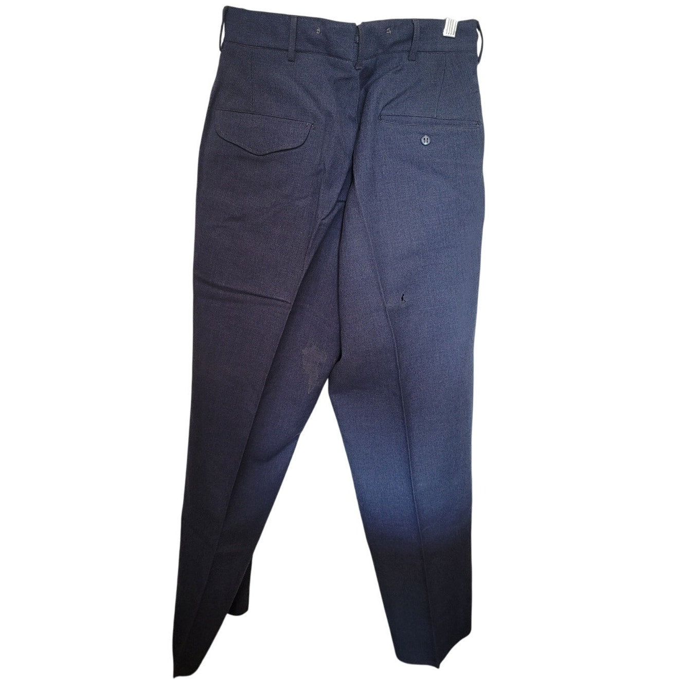 1950 US Military 100% Virgin Wool Trousers - Blue-84 - Size 30x31 - 18oz Serge