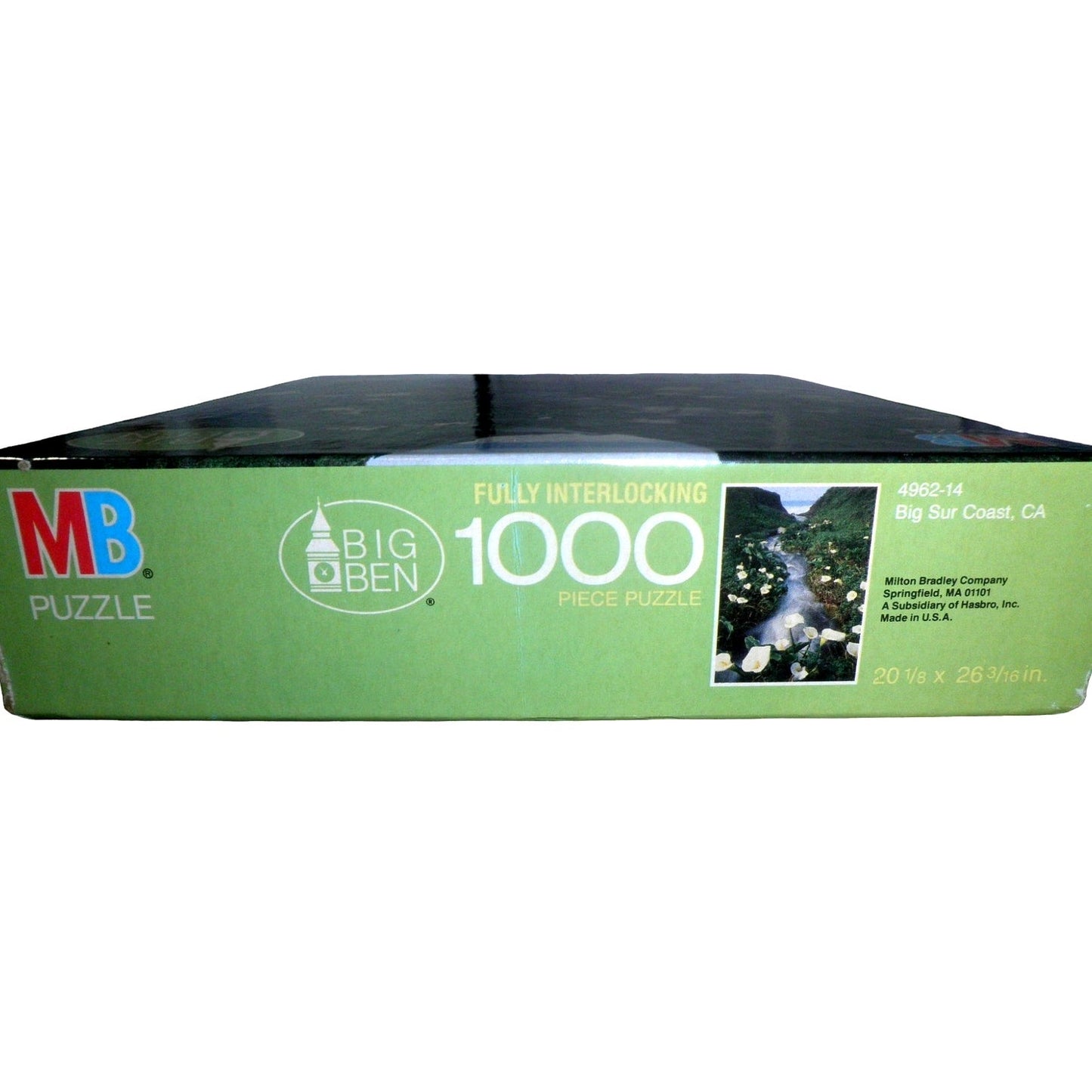 VTG Milton Bradley 1000 PC Puzzle, Big Sur Coast, CA, #4962-14 New in Sealed Box