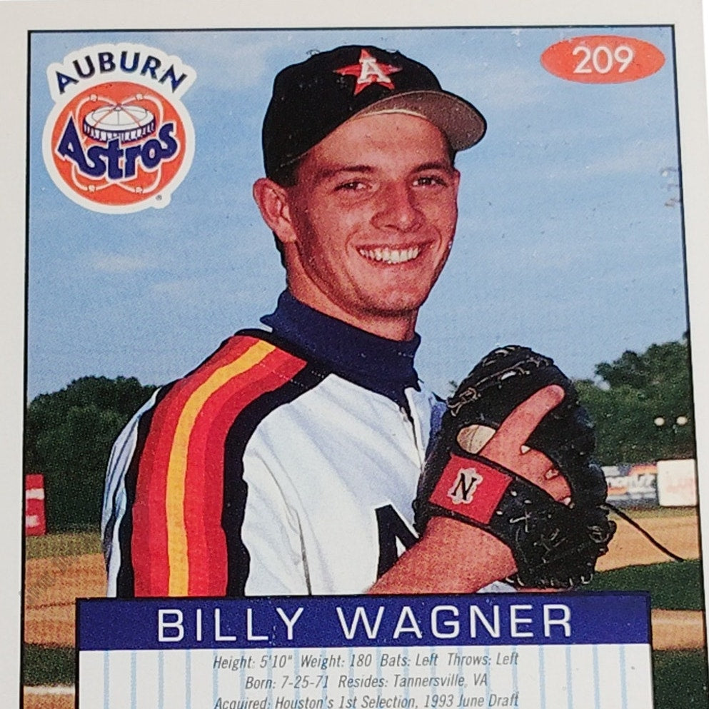 Billy Wagner, Auburn Astros, No. 209, 93-94 Fleer Excel Minor Leagues