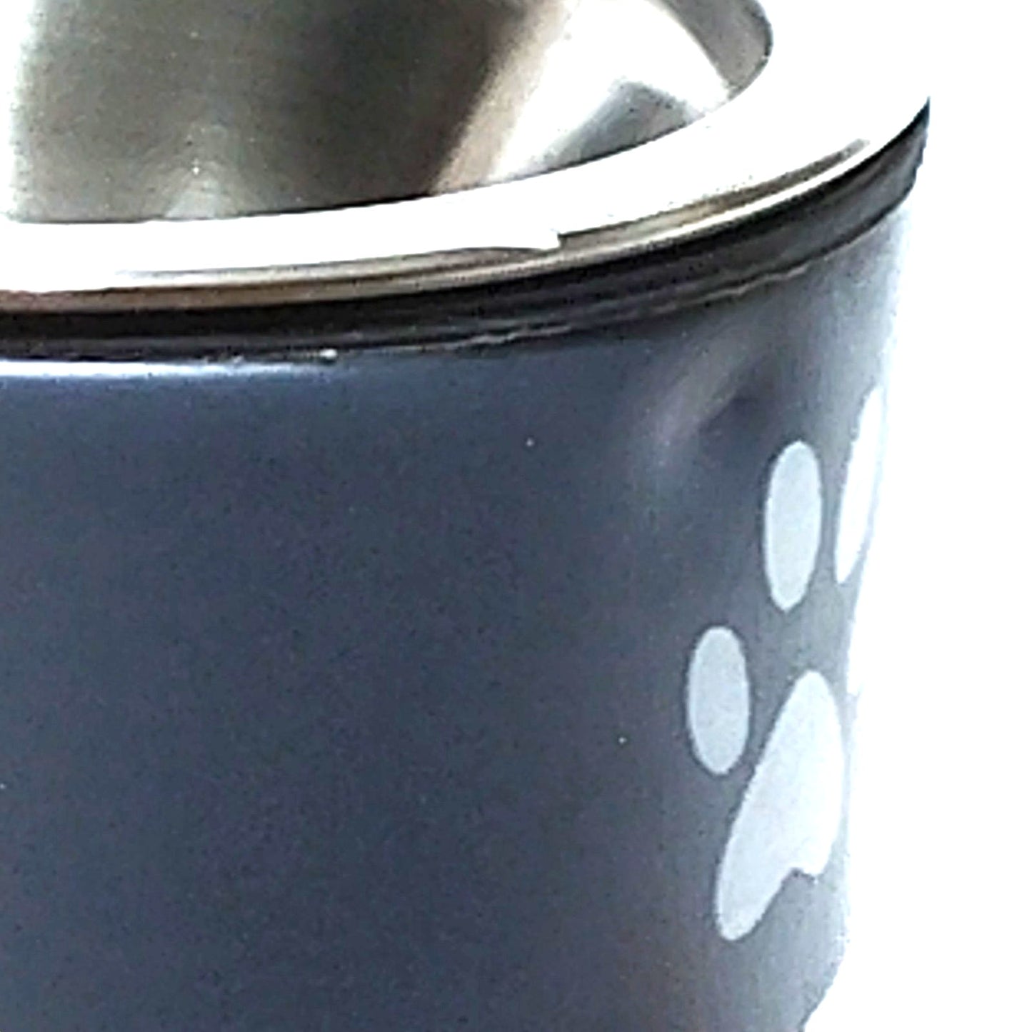 Frisco Paw Print Non‑Skid Stainless Steel Dog Bowl Blueberry Small (8 oz.) LN