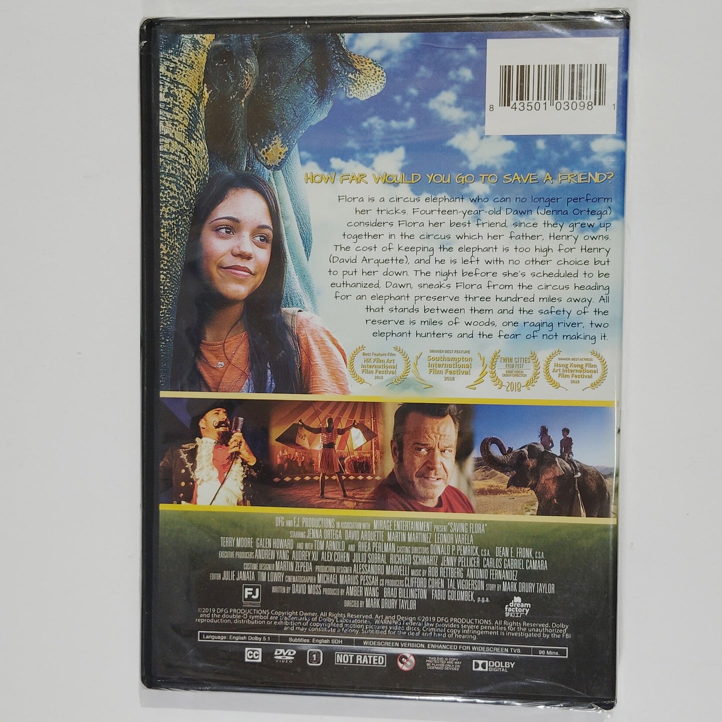Saving Flora (2019) DVD – Family Drama Starring Jenna Ortega & David Arquette