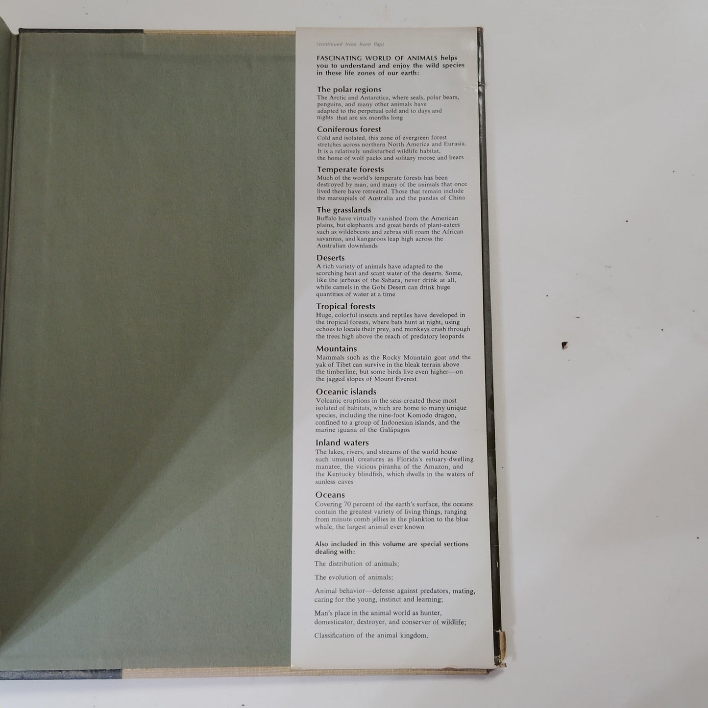 Reader’s Digest Fascinating World of Animals 1971 Hardcover 12.5" x 9.5" x 2"