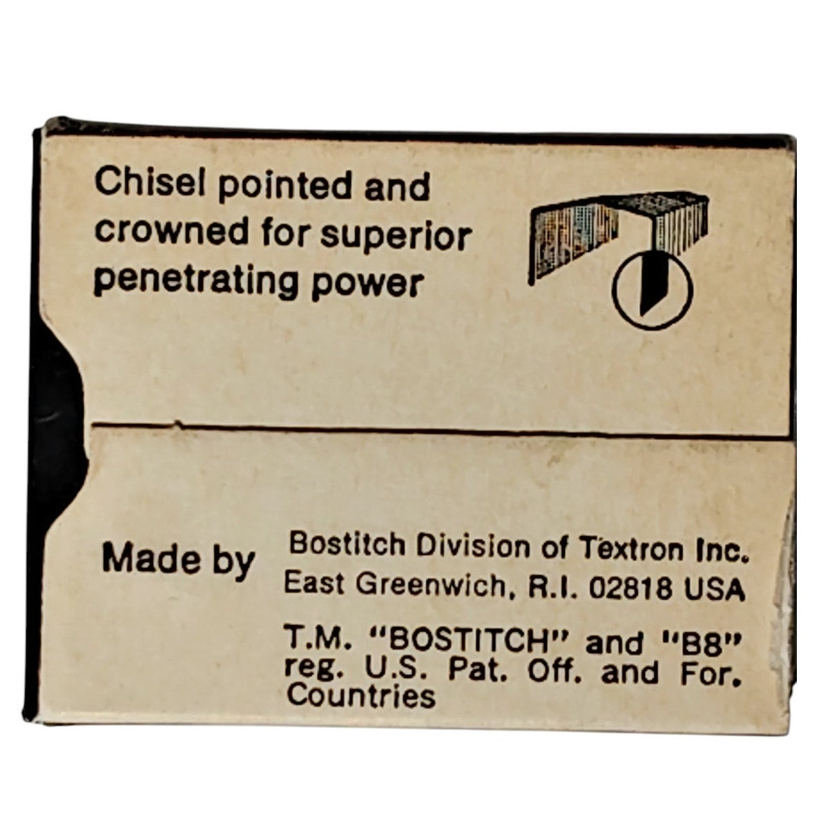 Lot of 3 Boxes – Bostitch SB8-IM Staples – Chisel Pointed & Crowned – Vintage USA Made – 1000/Box
