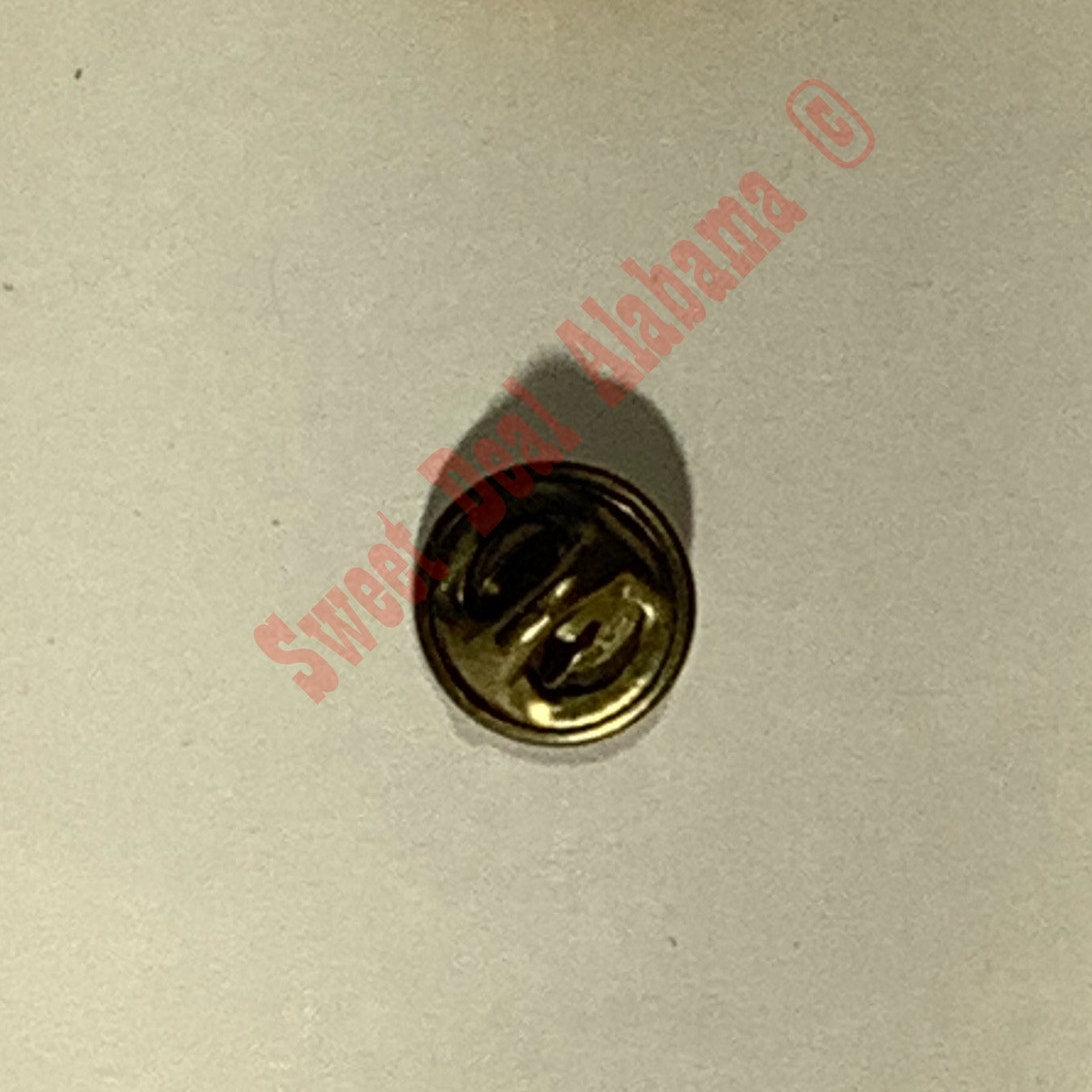 Vintage 5/8" United States Navy Retired Lapel or Hat Pin, Butterfly Clutchback