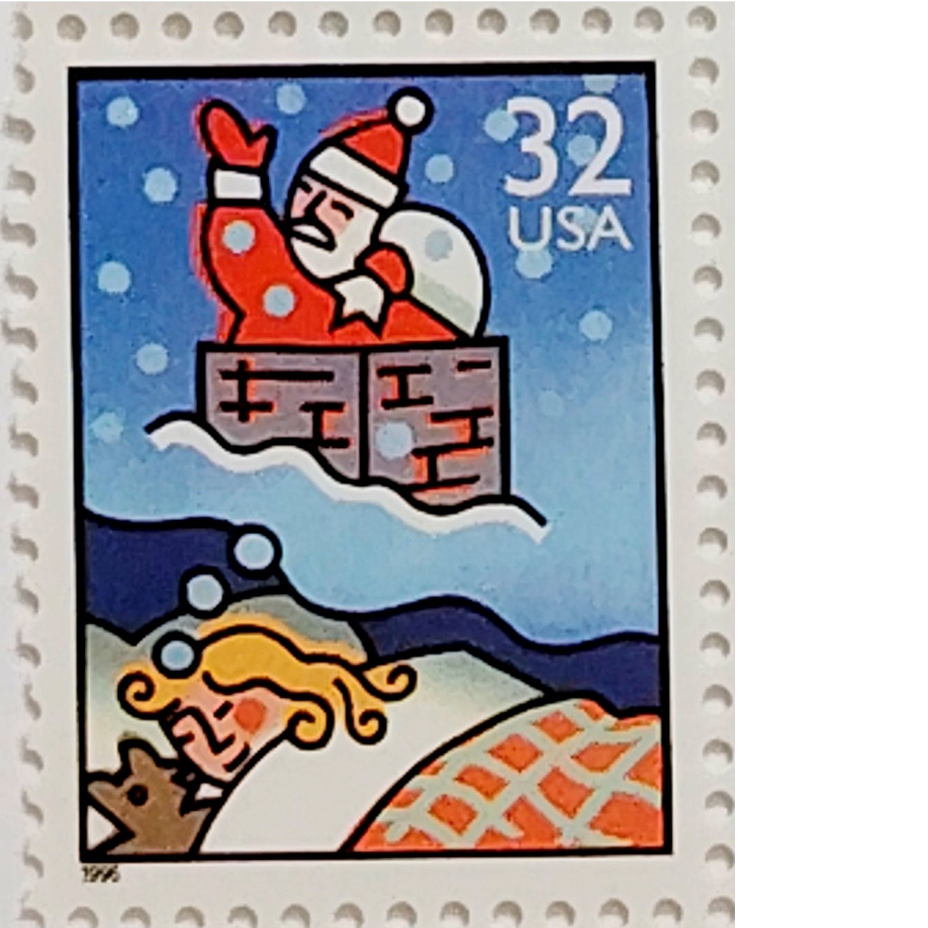 1996 Holiday Family Scenes Block of 8 MNH – Scott 3113–3116 Talcott
