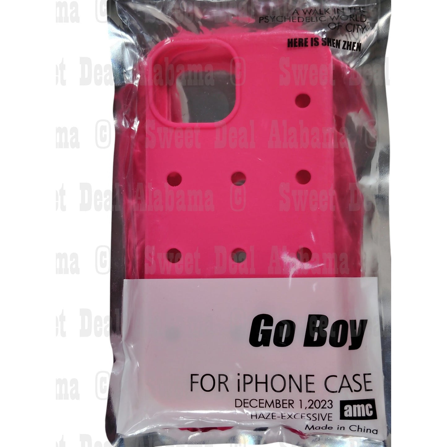 Go Boy Charms Case (No Charms Incl.) Universal For iPhone 13, 14, 15 6.1", Pink