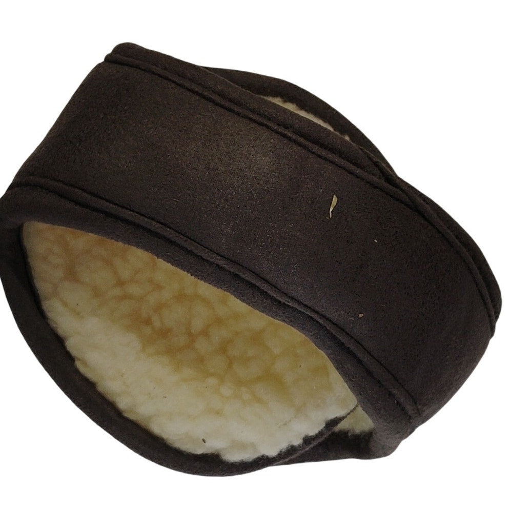 Unisex Foldable Winter Ear Muffs Fleece Lined Warm Ear Warmers Dark Grey Cover