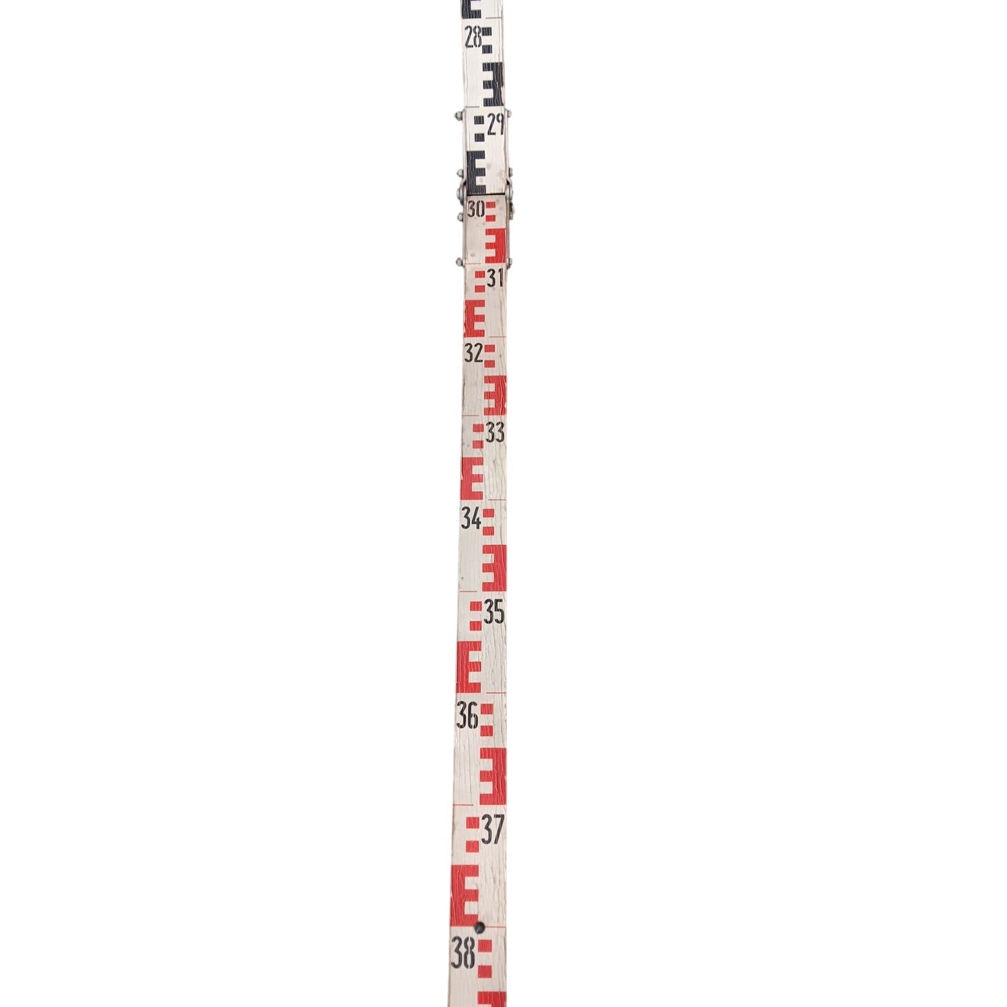 Vintage Navy Ship Depth Measuring Stick 4m Folding Surveyor’s Staff