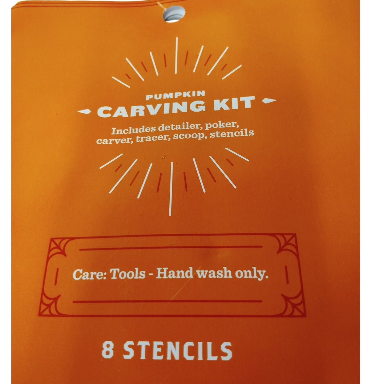 Hyde & EEK! Boutique Halloween Pumpkin Carving Kit – 8 Stencils – 5 Easy-Grip Tools