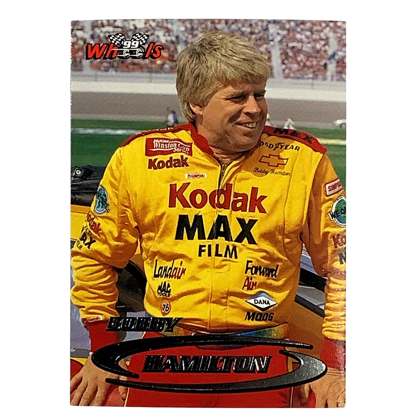 Bobby Hamilton, Sponsor: Kodak, Card 13, 1999 Wheels NASCAR Winston Cup, NM+