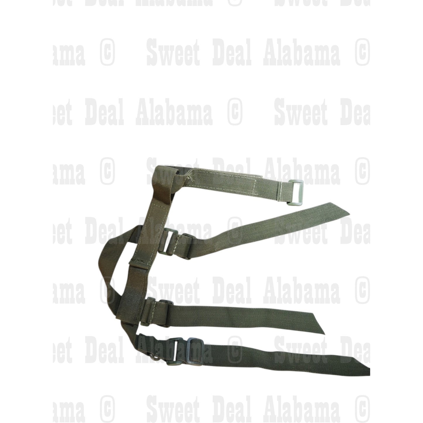 1" Olive Drab Webbing Strap w/ Buckles - Adjustable Utility or Gear Use