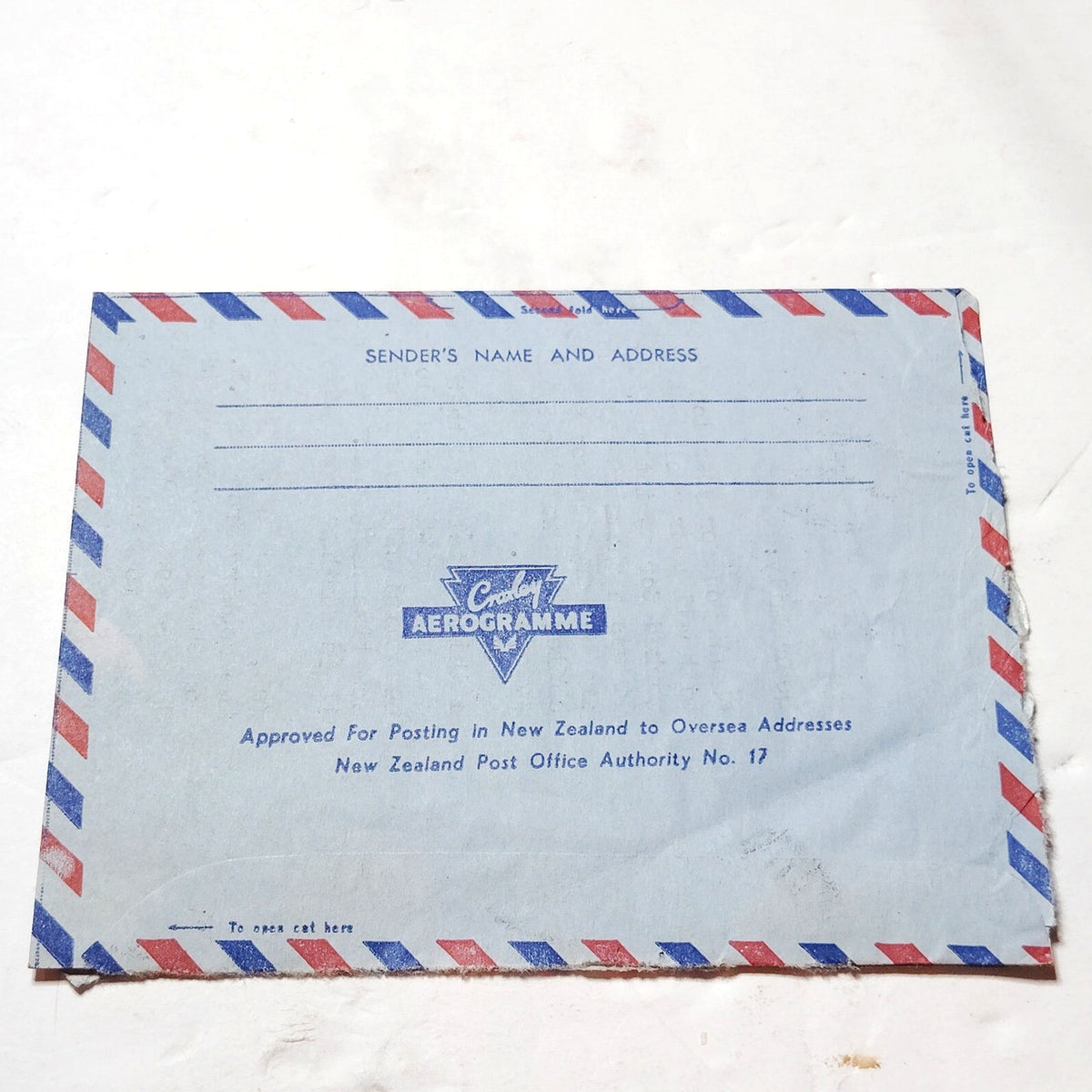 1970 New Zealand Aerogramme Cover to USA 8c Apples Stamp Wellington Airmail
