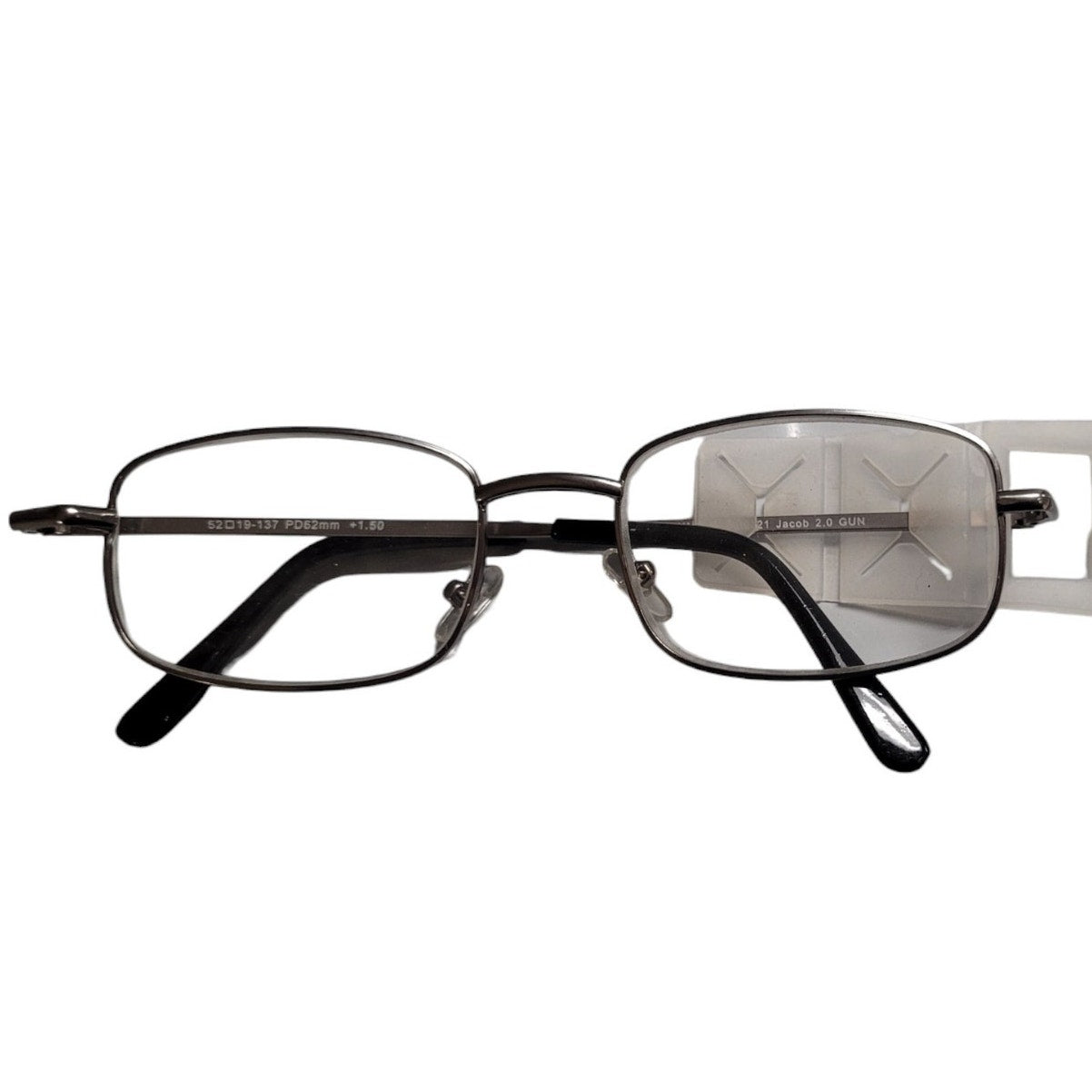Foster Grant Jacob Reading Glasses Gun Metal +1.50