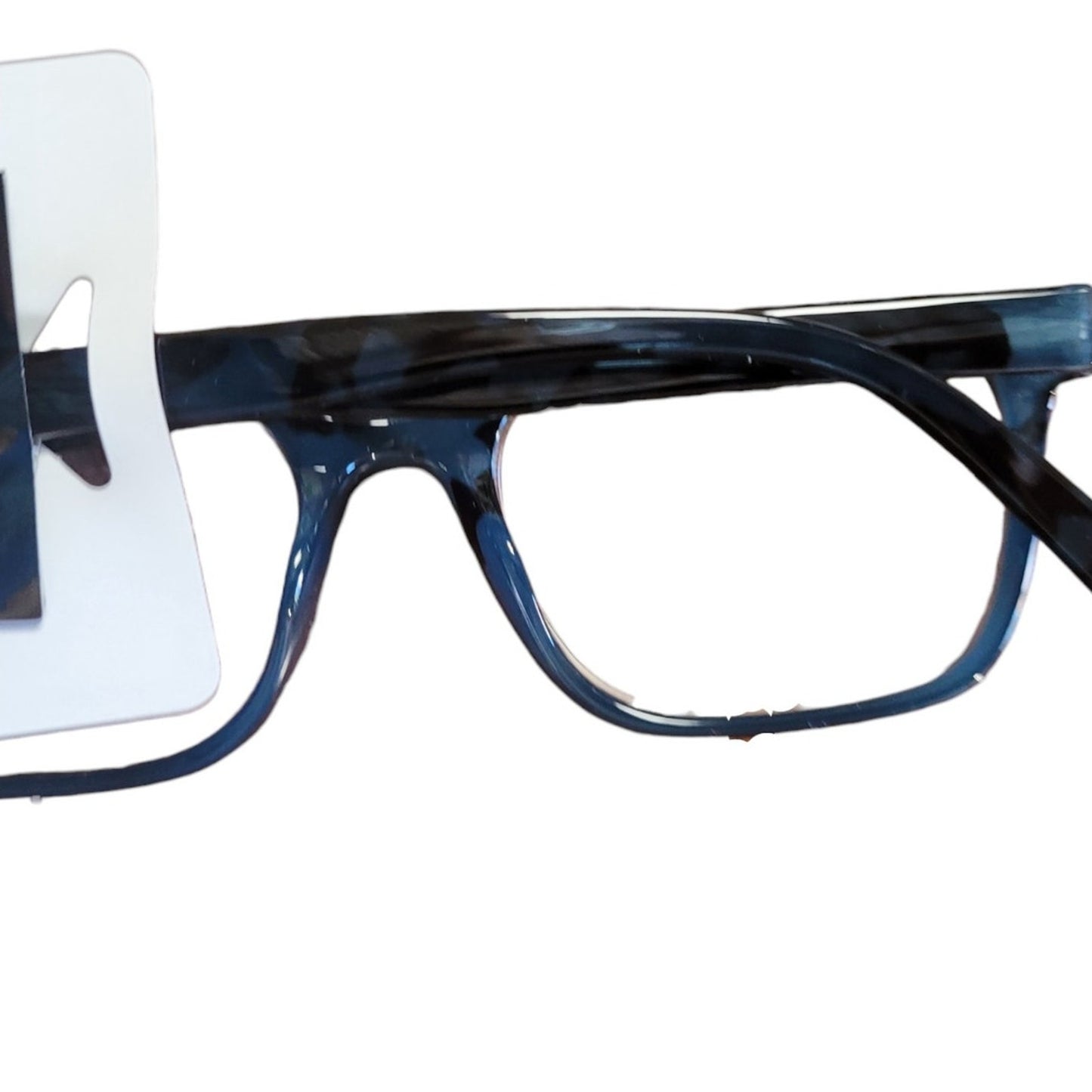 Foster Grant Crystal Vision BLU Reading Glasses, Clear Blue with Case +1.50