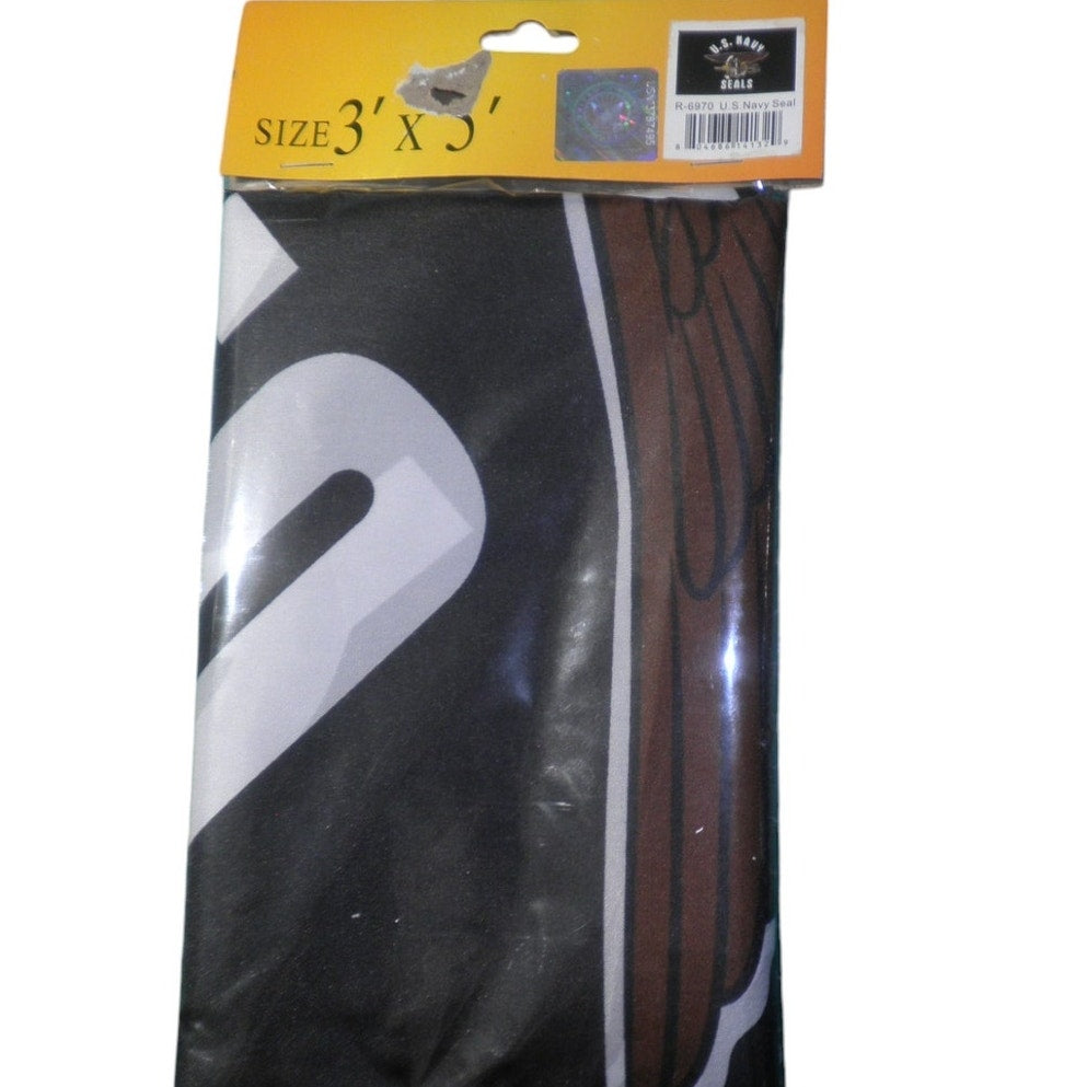 U.S. Navy Seals Flag, 3' x 5' Poly Flag / Banner, Grommets