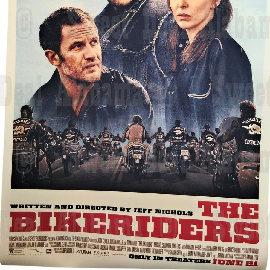 The Bikeriders – 11” x 17” Canvas Print of Movie Poster – Unframed