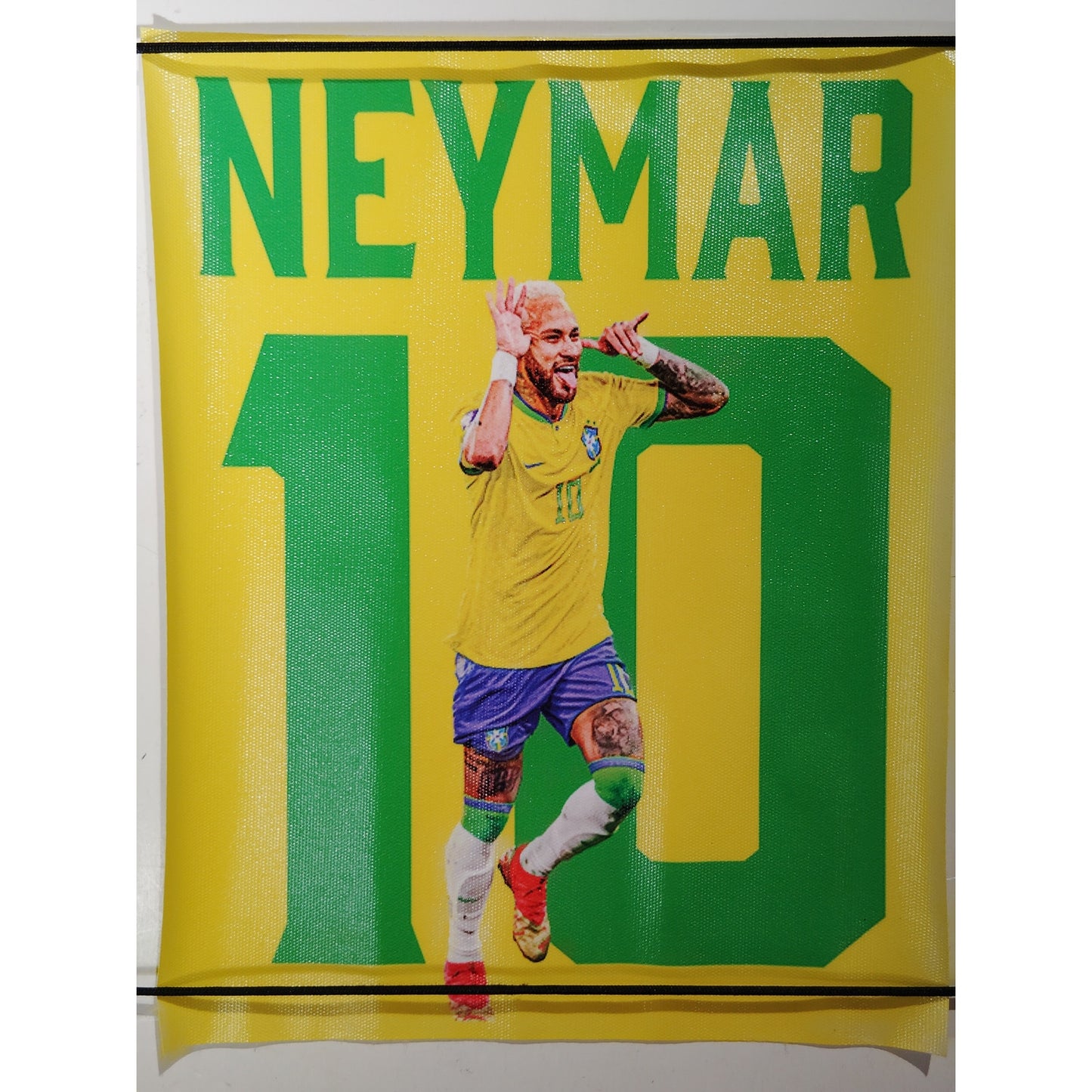 Soccer Legends Canvas Wall Art – Messi, Ronaldo, Neymar, Mbappé -Set of 4, 8x10"