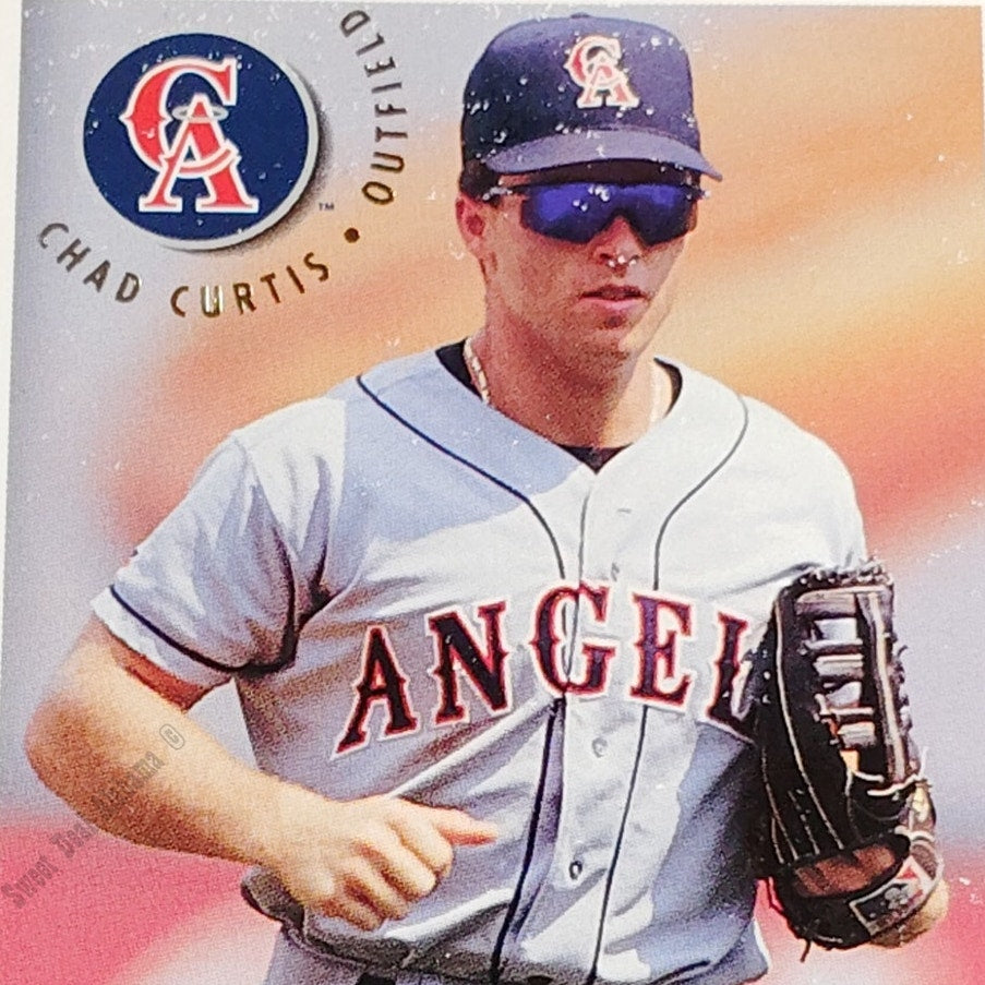 Chad Curtis, California Angels, #50, 1994 Fleer Baseball Collector's Card