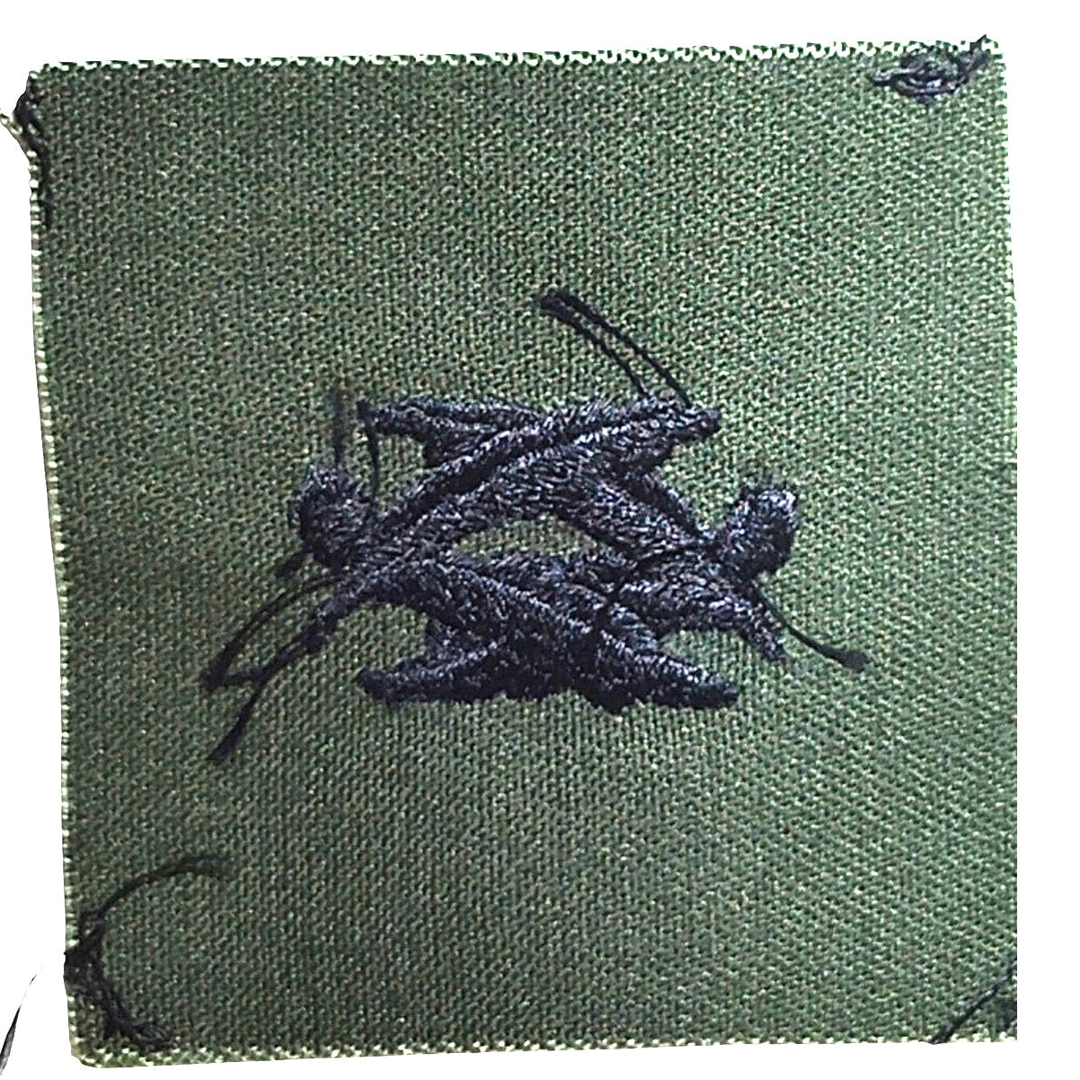 Pre-1989 USAF Cap Device Subdued Embroidered Senior Master Sergeant, ODG, Sew-On