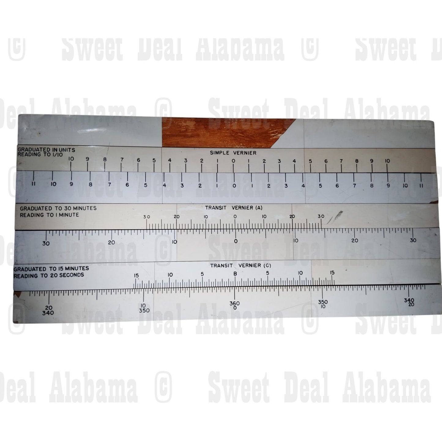 Military Vernier Training – 48"x23" Survey/Artillery Instruction, WWII-Era Style