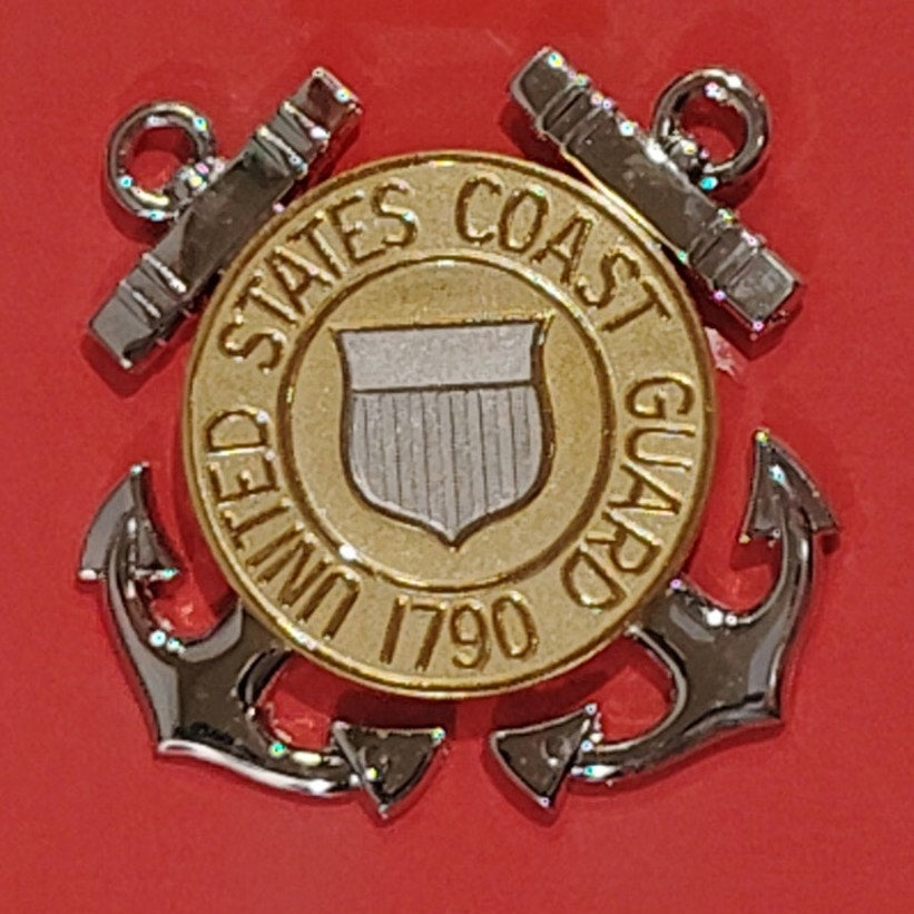 Coast Guard Cap Device – Enlisted – Regulation Size – 1-3/4" x 1-3/4"