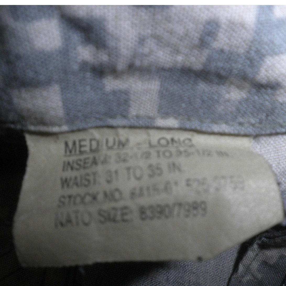 AIRCREW BATTLE DRESS UNIFORM TROUSERS UNIVERSAL CAMOUFLAGE, SIZE: MEDIUM-LONG