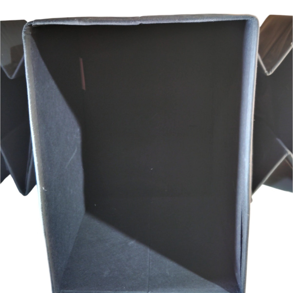 Lot of 4 IKEA Fabric Storage Tubs – Black, 14x10x10, NO195546, 2045-104